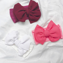 将图片加载到图库查看器，Baby Headbands For Newborn Hair Band Cute Baby Bow Flower Elastic Bow Headwear Kids Gifts Girl Hair Accessories
