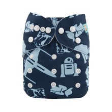 Load image into Gallery viewer, Baby One Size Fits All Reusable Baby Cloth Diaper with  Microfiber Insert Diaper For Baby Boys and Baby Girls In Modern New Printed Design
