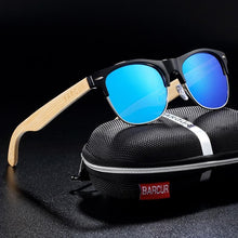 Load image into Gallery viewer, Brand Bamboo Handmade Luxury Polarized Modern and Retro Wood Sunglasses for  Men  and Women With  UV400 Protection
