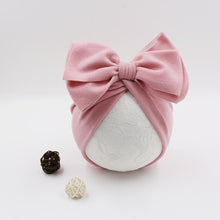 Load image into Gallery viewer, Modern Stylish Cotton Baby Newborn Cap Newborn Baby Beanie Top Bow For Baby Excellent For Photography Props Baby Turban Cap
