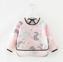 将图片加载到图库查看器，Modern Luxury NEW Baby Cute Cartoon Waterproof Long Sleeve Apron Baby  Feeding Bib for Children Baby and Kids
