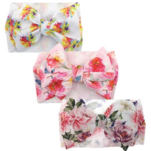 Load image into Gallery viewer, Modern Luxury Elegant Baby Girls Headband Turban Photography Props Baby Hair Accessories Bow 3 Pcs Set For Girls Baby
