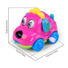 将图片加载到图库查看器，Baby Toys Cartoon Animal Dog Wind Up Toys Running Car Clockwork Educational Toys Infant Baby Mobile Rattle Toy For Kids
