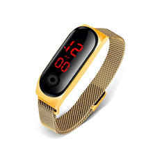 将图片加载到图库查看器，STEVVEX Men's Business Electronic Watch Simple Luxury Steel Belt Folding Buckle Sports Digital Watch For Men and woman
