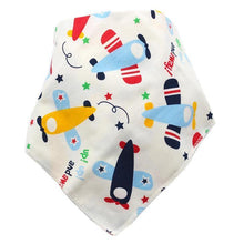 Load image into Gallery viewer, Baby Bibs Waterproof Triangle Cotton Cartoon Child Bibs Dribble Bibs Newborn Slabber Absorbent Cloth For Kids
