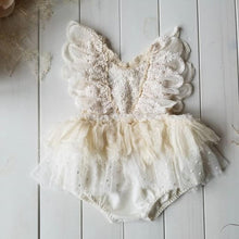 将图片加载到图库查看器，Modern Newborn Baby Girl Flower Lace Romper Bodysuit Jumpsuit Tutu Dress Outfit Clothes Made for Little Prinsess girls between 0-24Months
