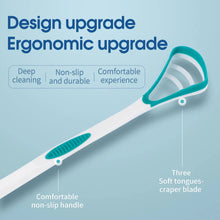 Load image into Gallery viewer, Y-Kelin Tongue Scraper Oral  Cleaner Brush Fresh Breath Cleaning Coated  Toothbrush  Hygiene Care Tools
