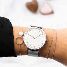 Load image into Gallery viewer, Fashion Unisex Watches Ultra Thin Stainless Steel Mesh Belt Quartz Classic Casual Watch For Women and Man
