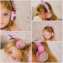 Load image into Gallery viewer, Cute Unicorn Headphones 3D Stereo Music Kids Headphones With Microphone Girls Cell Phone Children's Wired Headset Gamer Gift
