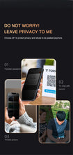 Load image into Gallery viewer, Full Cover Anti-Spy Screen Protector For iPhone 11 12 13 PRO MAX Privacy Glass For iPhone 14 Pro 8 Plus XS Max XR Tempered Glass Anti-Spy  Privacy Screen Protector for iPhone
