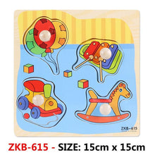 Load image into Gallery viewer, New Hand Grab Board Wooden Puzzle Toys for Children Cartoon Animal Fruit  Kids Baby Early Educational Learning Toy
