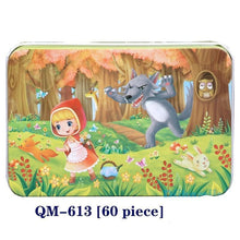 将图片加载到图库查看器，New 60 Pieces Wooden Puzzle Kids Toy Cartoon Animal Wooden Puzzles Child Early Educational Learning Toys for Christmas Gift
