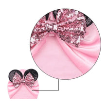 Load image into Gallery viewer, Modern Shiny Cute Dot  Big Bow Baby Cap Hat For Girls Kids Flannel Beanie Autumn Winter Warm Girls Turbans
