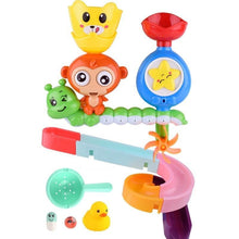 Load image into Gallery viewer, Baby Bath Toys Wall Suction Cup Marble Race Run Track Bathroom Bathtub Kids Play Water Games Toy Set for Children

