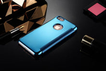 Load image into Gallery viewer, Luxury iphone Flip Case iphone 11 12 13 14 Cover Clear View Windows Mirror Magnetized Simple Closure Unique Flip Phone Stylish Case For iPhone
