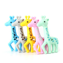 Load image into Gallery viewer, 2pcs Cartoon Baby Teether Animal Silicone Teether Raccoon Elephant Koala Giraffe  Baby Teething Toys Accessories Perfect Toy For Kids
