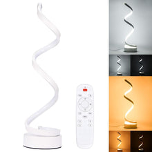 Load image into Gallery viewer, LED Spiral Table Lamp Modern Curved Desk Bedside Lamp Dim able Warm White Light For Living Room And Bedroom
