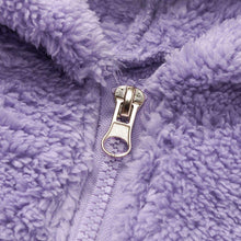 将图片加载到图库查看器，New Winter Trend Warm Newborn Baby Boy Solid Hooded Baby Romper Warm Coat Fleece Jumpsuit Infant Outwear For Boys And Girls
