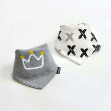 Load image into Gallery viewer, 2 Pcs Baby Bibs Bandana Cotton Double Layers Drool Bib For Boys And Girls Triangle Bibs Infant Towel
