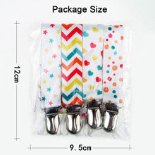 将图片加载到图库查看器，4PCS/SET Infant Pacifier Clips Holder Clip Nursing Teether Clip Nipple Holder Baby Pacifier Clip Soother Holder for Pacifier for Kids and Baby
