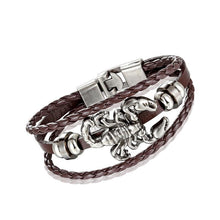 将图片加载到图库查看器，Trendy Modern Jewelry Leather Bracelet Men Braided Multilayer Anchor Bracelets Ladies Rope Chain for Male Jewelry Classic Style

