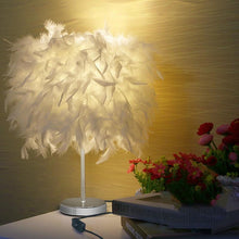 Load image into Gallery viewer, STEVVEX Reading Room Luxury Interesting Decor Heart Shape Feather Crystal Lamp Table Lamp for bedroom Light art decor home planetarium
