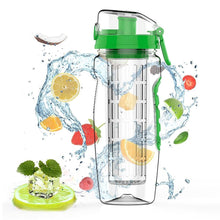将图片加载到图库查看器，900mlFruit Infuser Water Bottle Juice Shaker Sports Lemon Water Bottle Fitness Sport Fruit Drinking Bottles Gadget For Fitness Sport and Excerises In Modern New Trend Design
