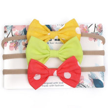 将图片加载到图库查看器，Cute Bow Baby Headband for Girl Nylon Head Bands Turban Newborn Headbands Hairbands for Kids Baby Hair Accessories For Baby
