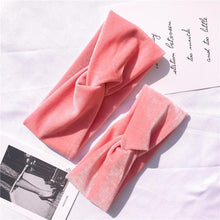 将图片加载到图库查看器，Luxury 2pcs Set For Mommy and Baby Headband Set Girl Modern Headbands For Mother And Daughter Head Wrap Kids Hair Accessories Bow
