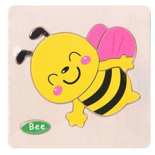 将图片加载到图库查看器，Baby Toys Wooden 3D Puzzle Cartoon Animal Intelligence Kids Educational Brain Teaser Children Tangram Shapes Learning
