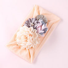 将图片加载到图库查看器，Handmade Flower Baby Headbands For Newborn Girls Nylon Elastic Hair Bands Headwear For Baby Girls
