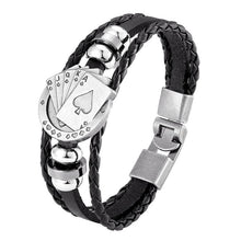 将图片加载到图库查看器，Trendy Modern Jewelry Leather Bracelet Men Braided Multilayer Anchor Bracelets Ladies Rope Chain for Male Jewelry Classic Style
