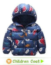 Load image into Gallery viewer, Shiny Toddler Baby Warm Hooded Coat Winter Outerwear Infant Clothes Cute Jacket Baby Clothes For Girls
