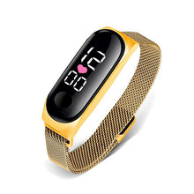 将图片加载到图库查看器，STEVVEX Men's Business Electronic Watch Simple Luxury Steel Belt Folding Buckle Sports Digital Watch For Men and woman
