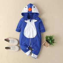 将图片加载到图库查看器，Luxury Modern Newborn Baby Boy/Girl Clothes Long Sleeve Hoddies Bear Zipper Baby Romper Clothes Autumn Winter Season For Kids and Baby
