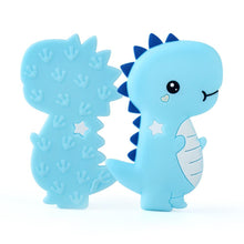 将图片加载到图库查看器，Dinosaur Baby Teether  Animal Silicone Beads Chew Charms Food Grade Silicone Teether Bead Toy Gift For Baby and Kids
