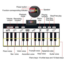 Load image into Gallery viewer, Electronic Musical Piano Mat Keyboard Baby Crawling Touch Play Game Carpet Mat Educational Musical Instrument Toy For Kids
