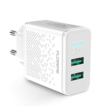 Load image into Gallery viewer, Portable Dual USB Black Charger 5V 2.4A Fast Charging Wall Charger Adapter EU Plug Mobile Phone Gadgets
