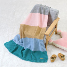 将图片加载到图库查看器，Baby Blankets Knitted Swaddle Wrap Envelopes for Stroller Bedding Blankets for Infants Soft Warm Sleep Covers Blanket for Kids
