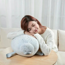 Load image into Gallery viewer, Angry Blob Seal Pillow – Cute 3D Chubby Sea Lion Plush Toy Gift
