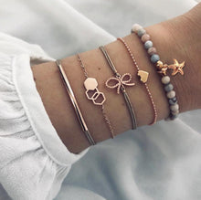 Load image into Gallery viewer, Boho Rose Map Bracelets &amp; Bangles for Women Bohemian Round  Charm Bracelet Set Fashion Multilayer Accessories Luxury Jewelry
