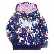 Load image into Gallery viewer, Luxury Printed New Trend Newborn Baby Hooded  Cotton Sweater For Baby Girl/boys In Elegant Modern Luxury Style With Unicorn
