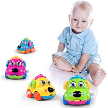 将图片加载到图库查看器，Baby Toys Cartoon Animal Dog Wind Up Toys Running Car Clockwork Educational Toys Infant Baby Mobile Rattle Toy For Kids
