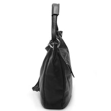 将图片加载到图库查看器，Zency Black White Bag 100% Soft Genuine Leather Tassel Women's Handbag Ladies Shoulder Bags Messenger Satchel Crossbody Purse
