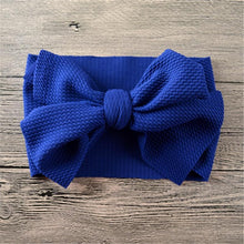 Load image into Gallery viewer, Newborn Large Bow Headwrap for Baby Girl Fabric Messy Bow Headband Turban Bowknot Tie
