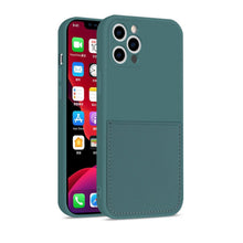 Load image into Gallery viewer, Simple Wallet Case For iphone Silicone Case For iphone 13 12 11 Pro Max Mini With Card Holder Cover Classic Silicone Full Protection Anti-Scratch Shockproof Case

