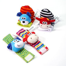 Load image into Gallery viewer, Modern Baby Toy Socks Plush Garden Bug Wrist Rattle Styles Educational Toys Cute Bright Color For Kids
