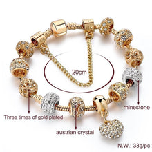 Load image into Gallery viewer, New Modern Luxury Fashion Gold Heart Amazing Bracelets And Bangles Outstanding For Women With Shiny Diamond Design
