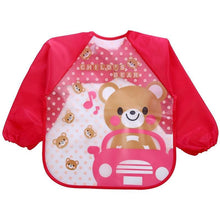 将图片加载到图库查看器，Modern Luxury NEW Baby Cute Cartoon Waterproof Long Sleeve Apron Baby  Feeding Bib for Children Baby and Kids
