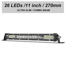 Load image into Gallery viewer, Slim Spot Flood LED Bar Off Road 12V 24V LED Light Bar/Work Light For Car 4x4 Truck ATV SUV Boat lada Barra LED Lightbar
